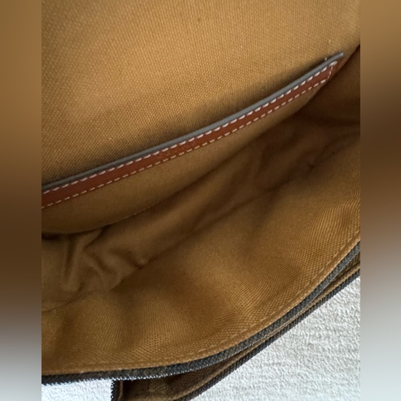 MEDIUM FOLCO BAG IN TRIOMPHE CANVAS AND CALFSKIN - Picture 7 of 8